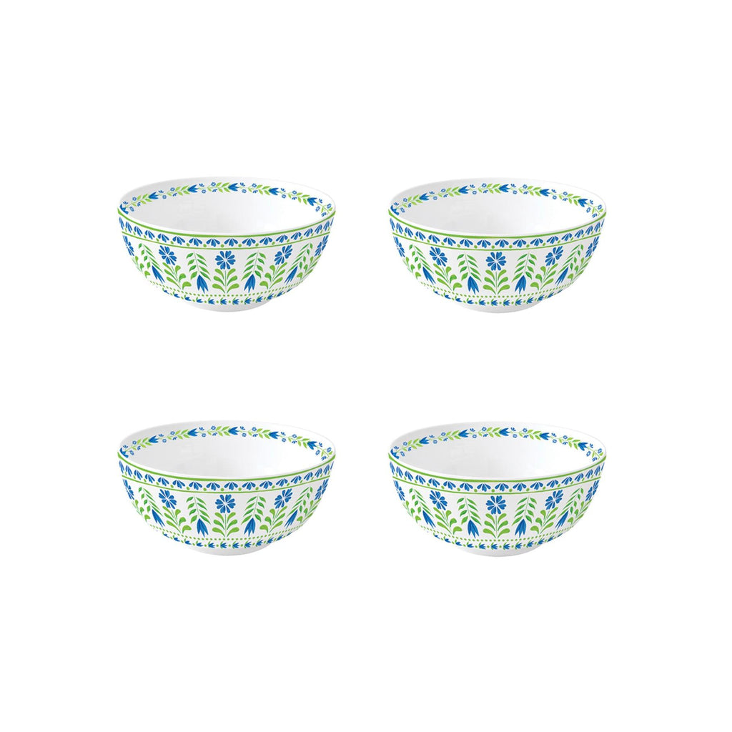 Flowers Garden - Set De 4 Bols - Porcelaine - Multicolore