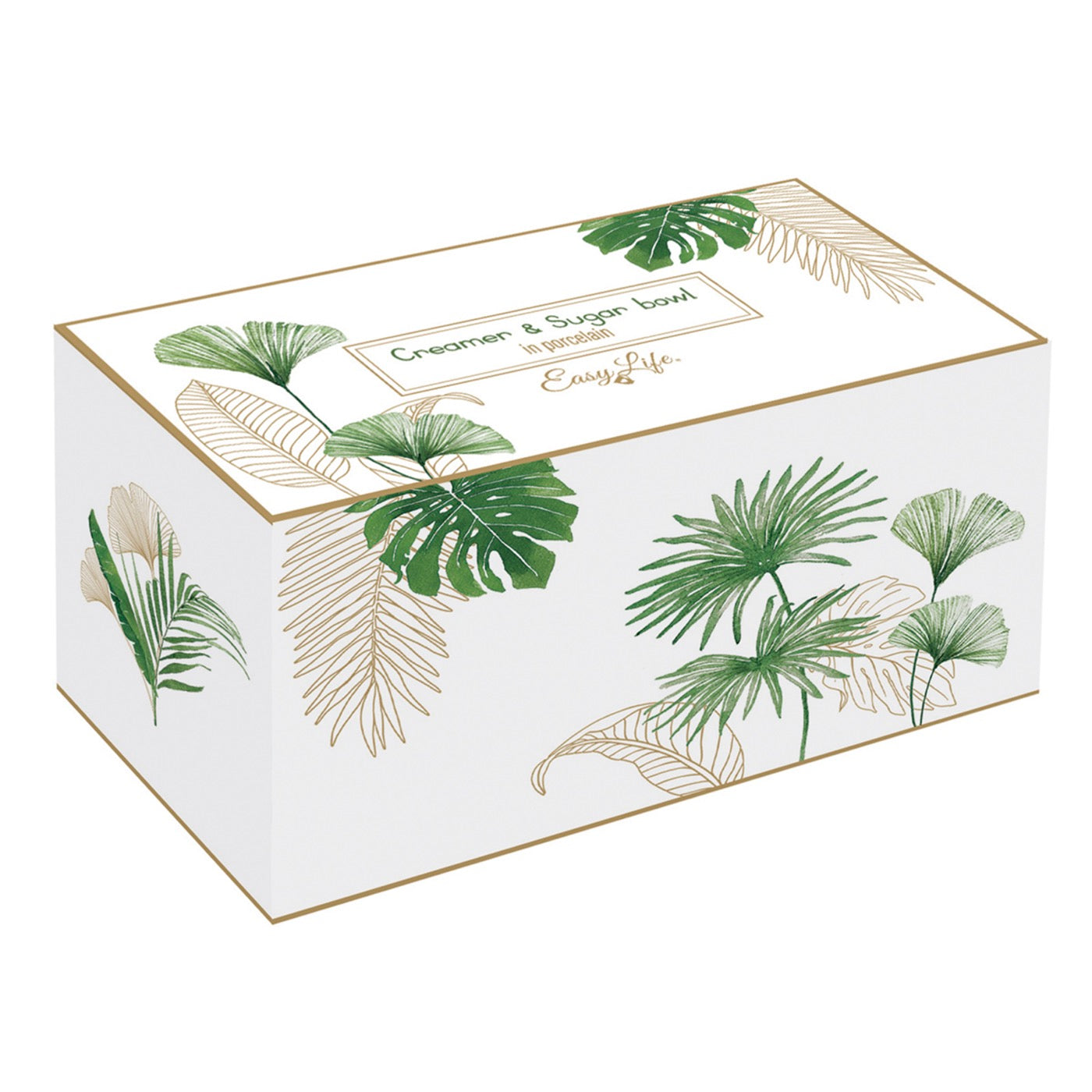 Exotique - Set Pot À Lait Et Sucrier - Porcelaine - Multicolore