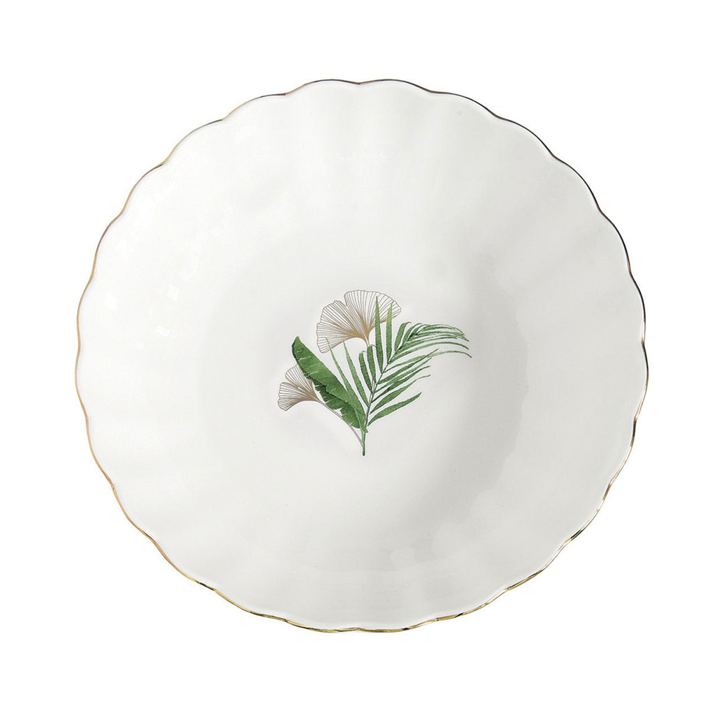 Exotique - Set De 4 Assiettes Creuses - Porcelaine - Multicolore