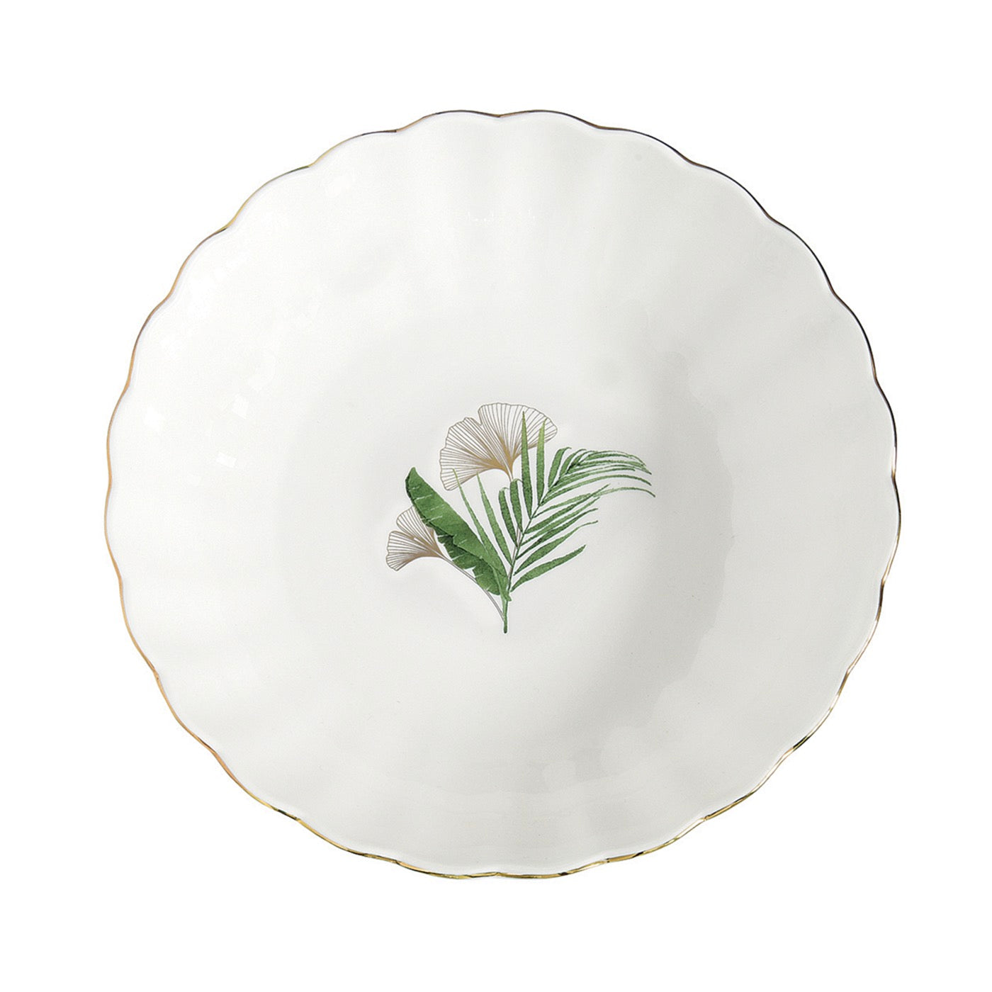 Exotique - Set De 4 Assiettes Creuses - Porcelaine - Multicolore
