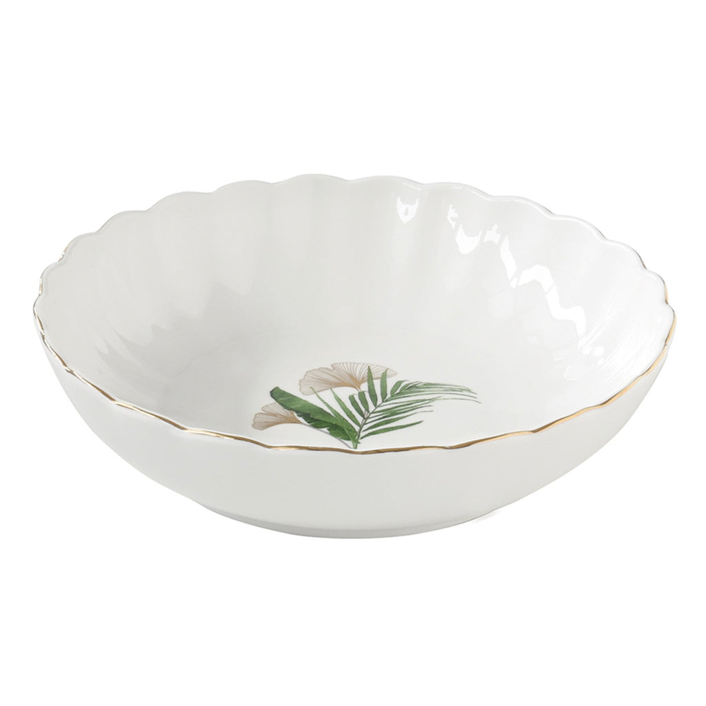 Exotique - Set De 4 Assiettes Creuses - Porcelaine - Multicolore