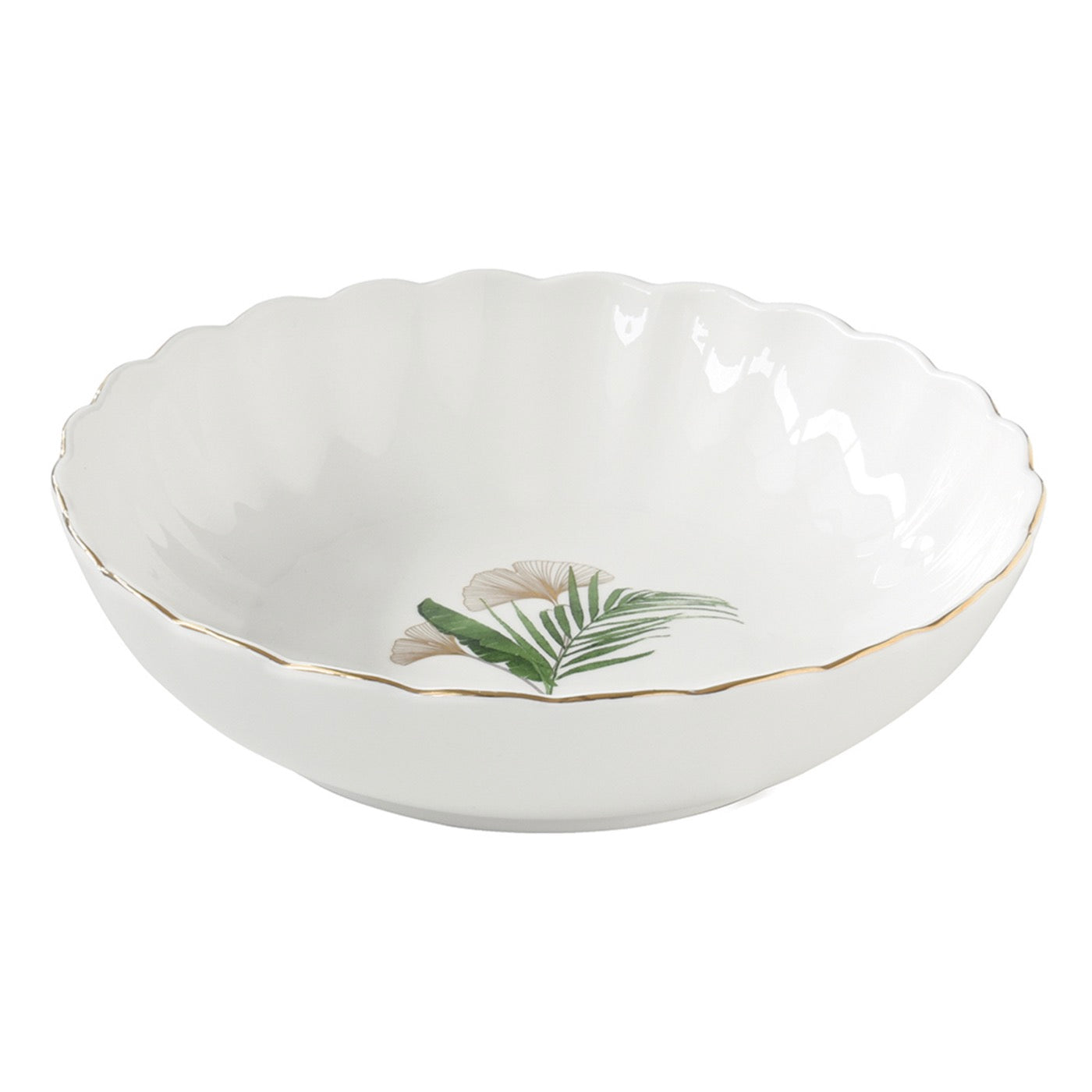 Exotique - Set De 4 Assiettes Creuses - Porcelaine - Multicolore