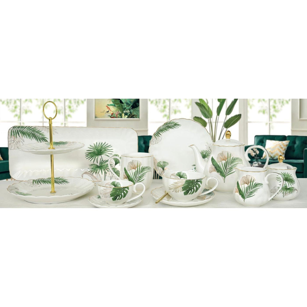 Exotique - Set De 4 Assiettes Creuses - Porcelaine - Multicolore