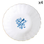 Paradise Garden - Set De 4 Assiettes Creuses - Porcelaine - Multicolore