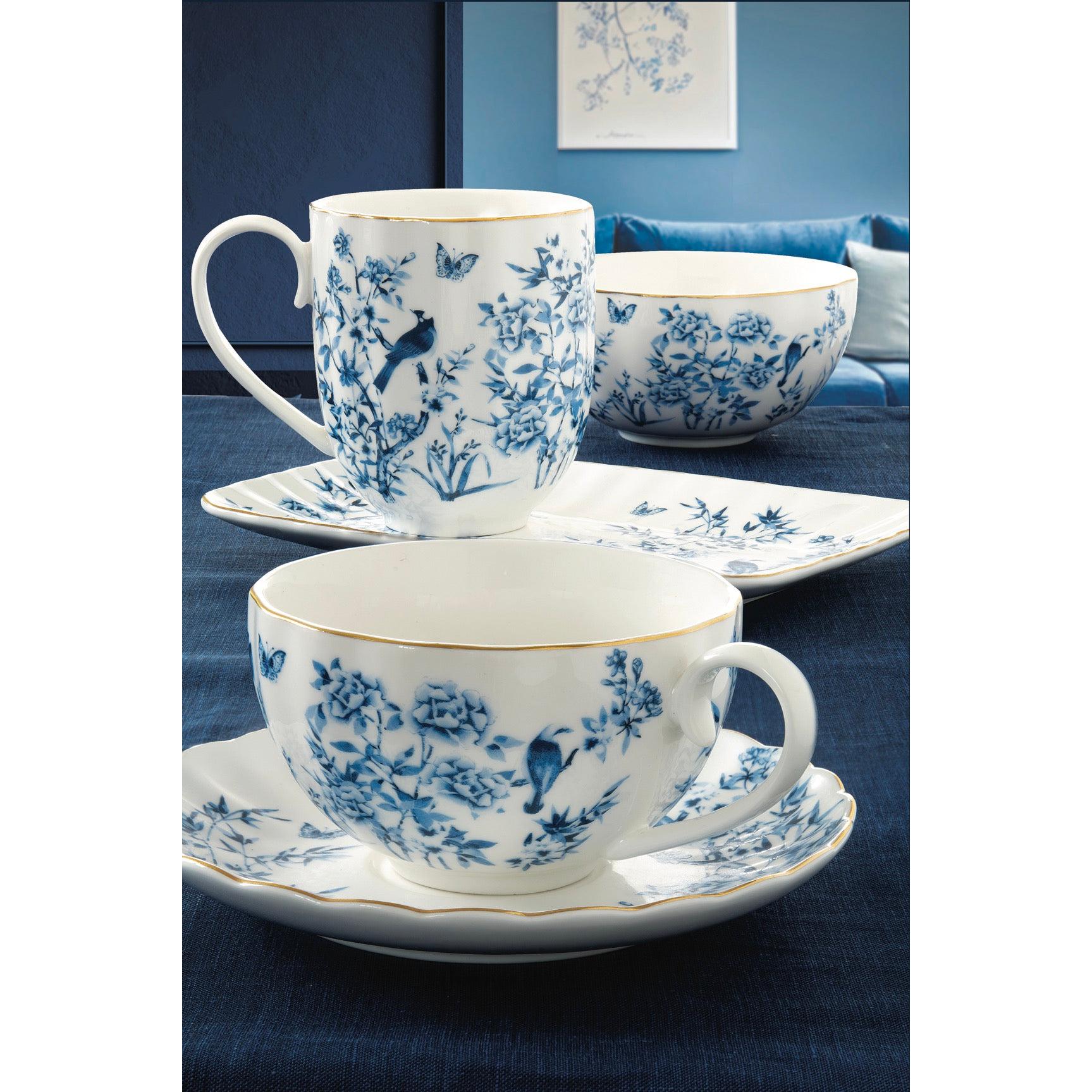 Paradise Garden - Set De 4 Assiettes Creuses - Porcelaine - Multicolore