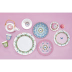 Spring Parade - Théière Avec Infuseur Métal Et 2 Tasses - Porcelaine - Multicolore