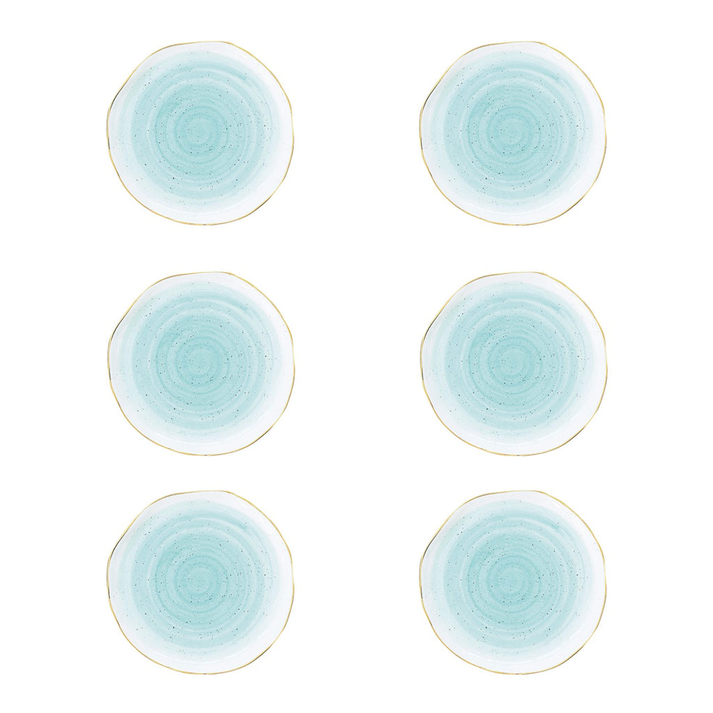 Artesanal - Set De 6 Assiettes - Porcelaine - Vert
