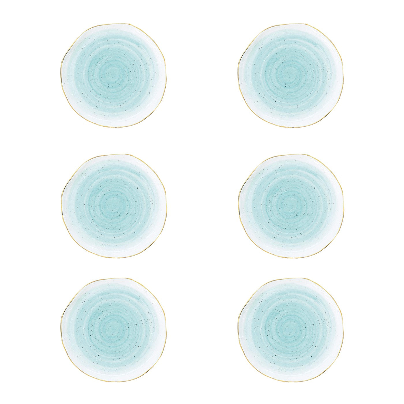 Artesanal - Set De 6 Assiettes - Porcelaine - Vert