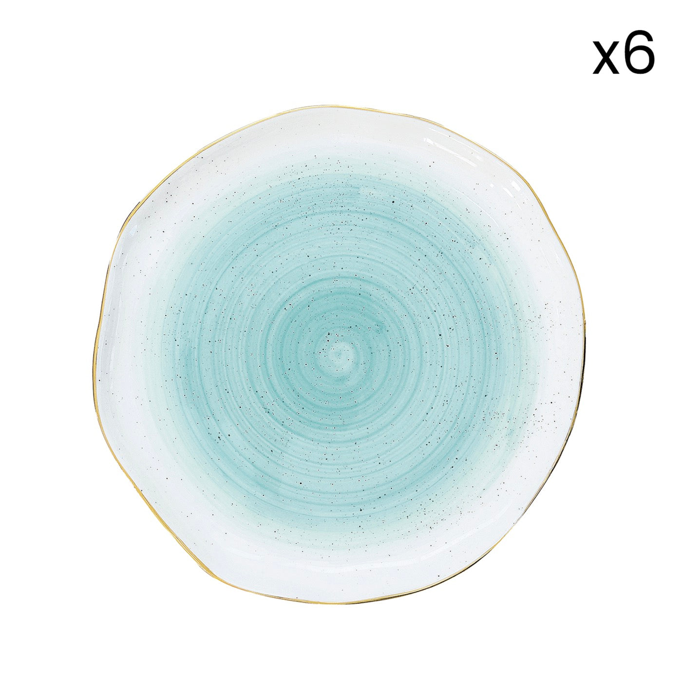 Artesanal - Set De 6 Assiettes - Porcelaine - Vert