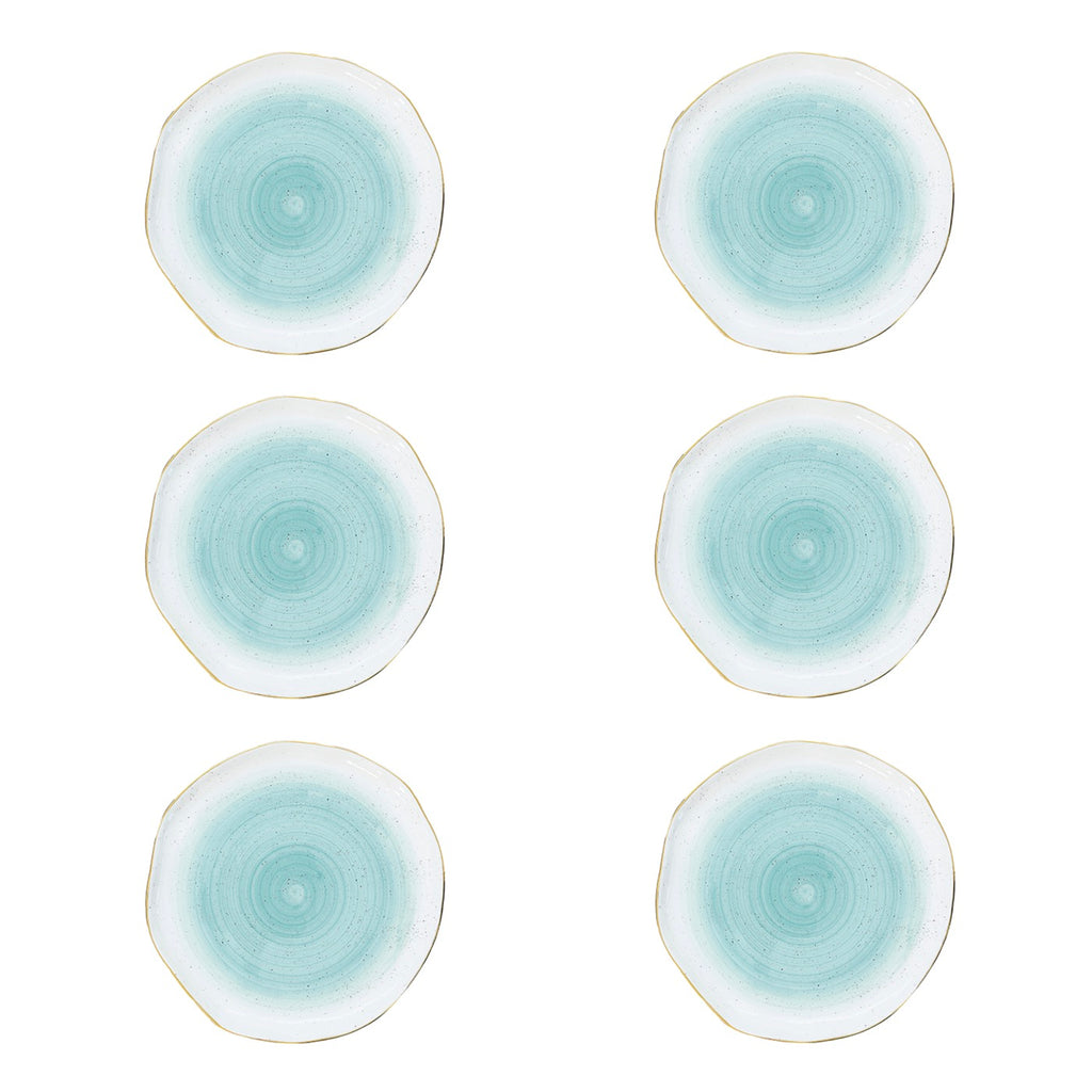 Artesanal - Set De 6 Assiettes - Porcelaine - Vert