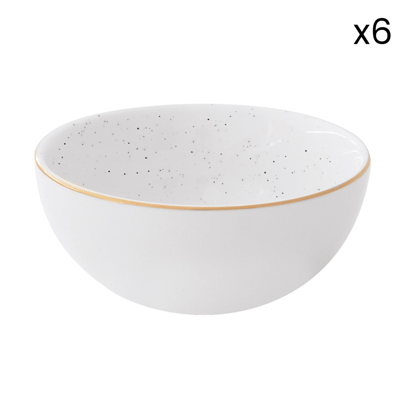 Artesanal - Set De 6 Bols - Porcelaine - Blanc