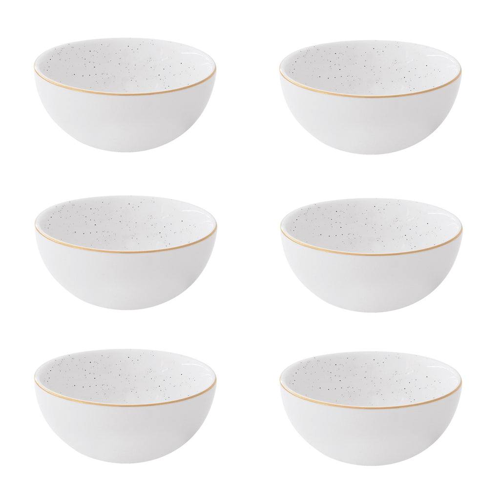 Artesanal - Set De 6 Bols - Porcelaine - Blanc
