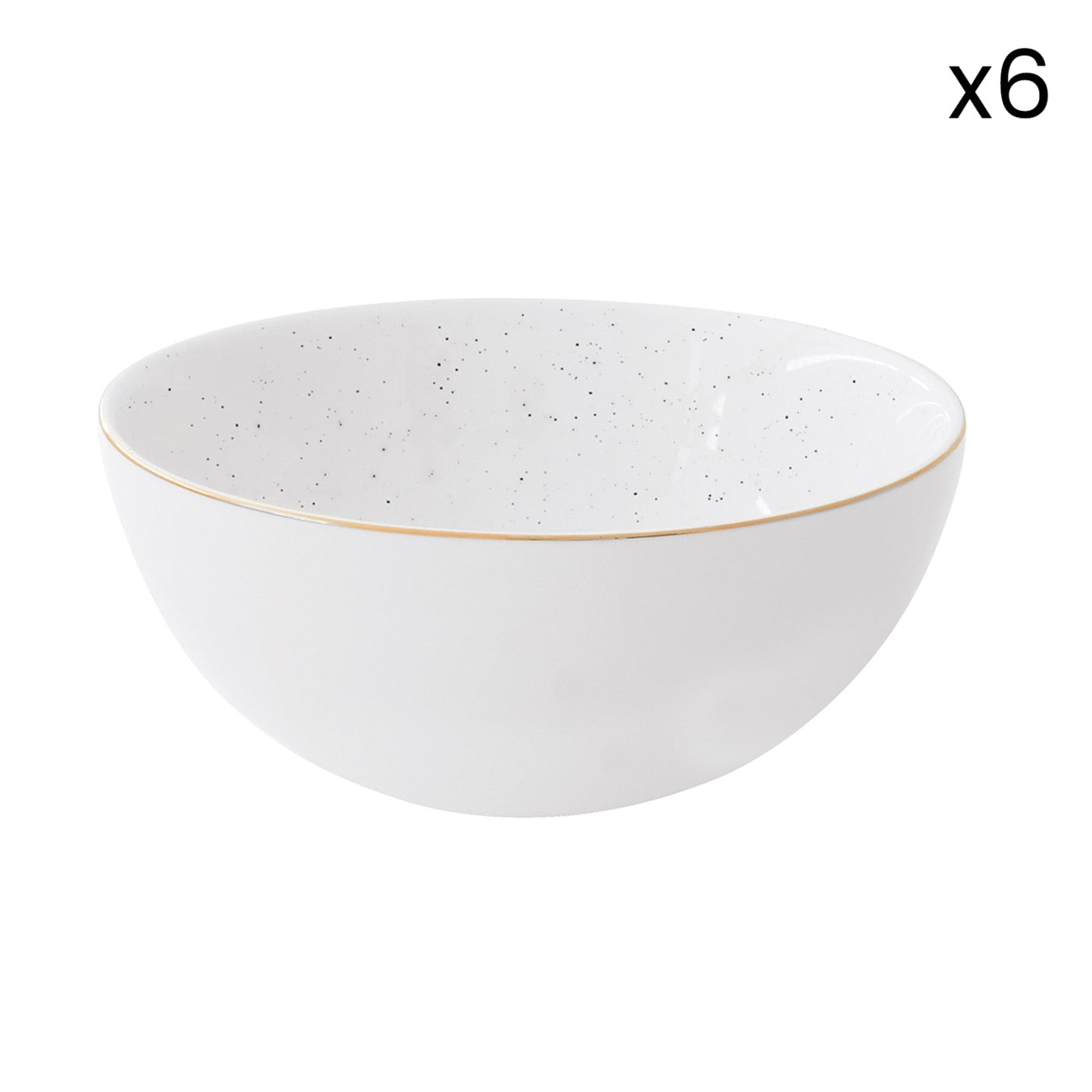 Artesanal - Set De 6 Bols - Porcelaine - Blanc
