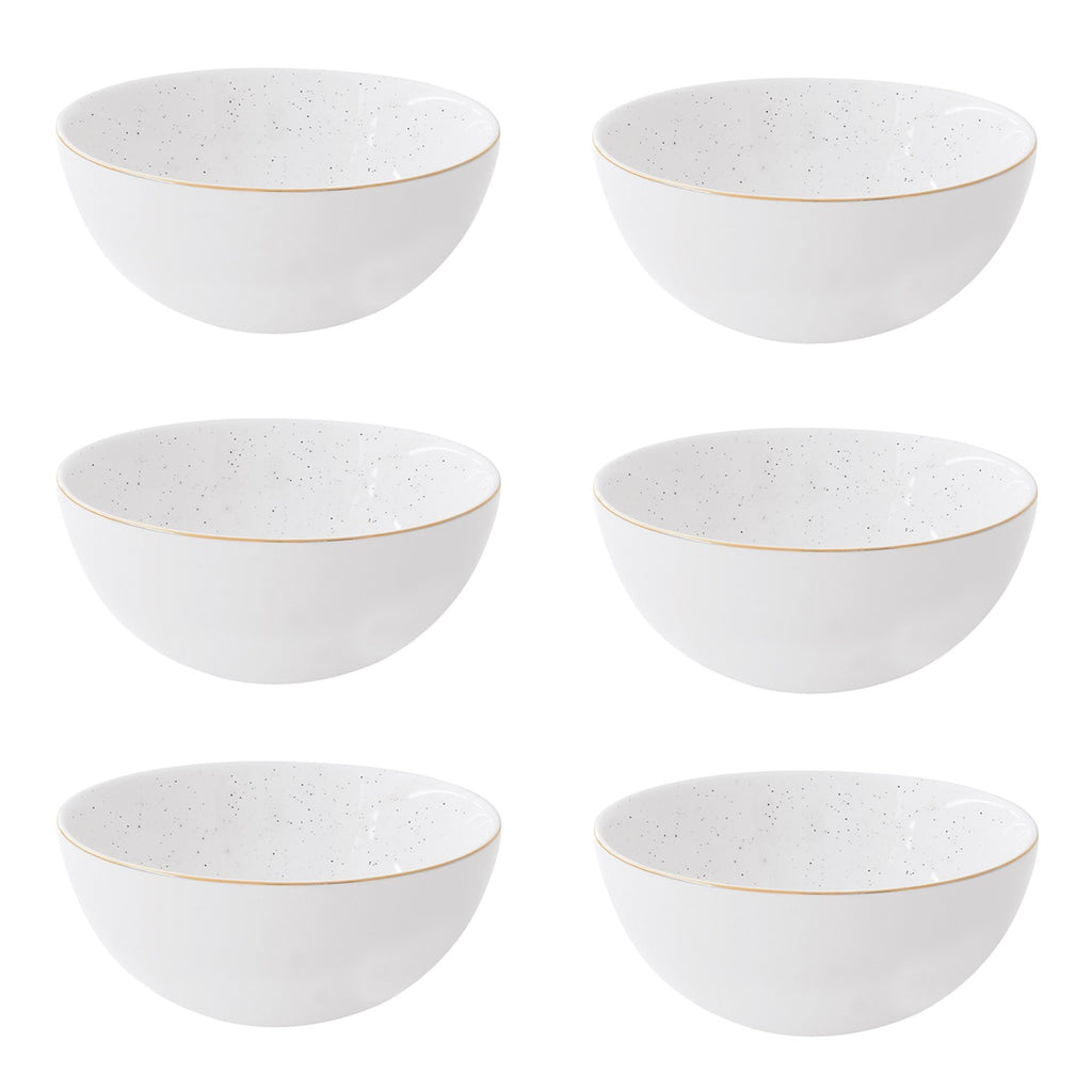 Artesanal - Set De 6 Bols - Porcelaine - Blanc