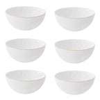 Artesanal - Set De 6 Bols - Porcelaine - Blanc