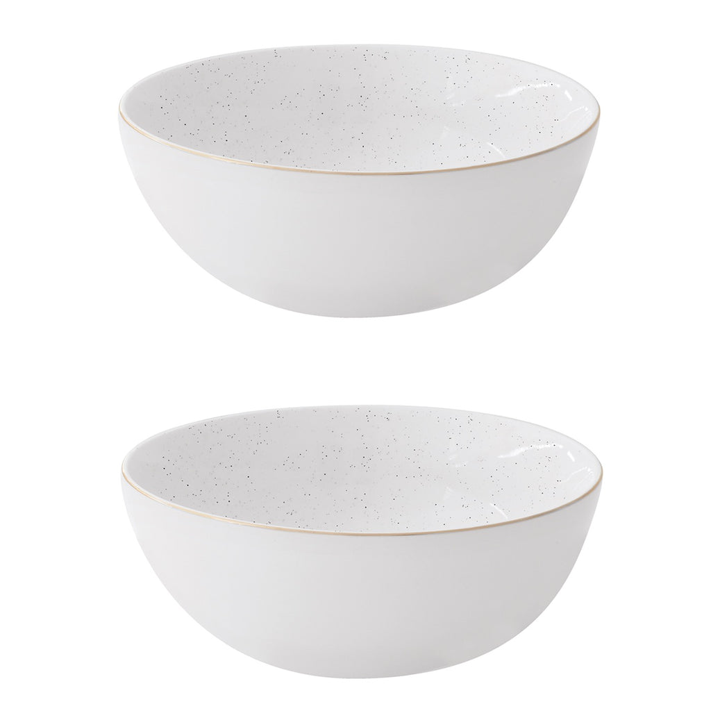 Artesanal - Set De 2 Saladiers - Porcelaine - Blanc