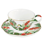 Exotica - Set De 6 Tasses À Café Avec Soucoupes - Porcelaine - Multicolore