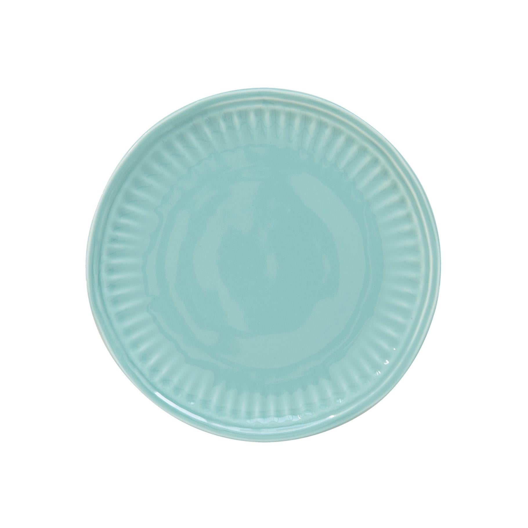 Abitare - Set of 6 Dessert Plates - Porcelain - Aqua