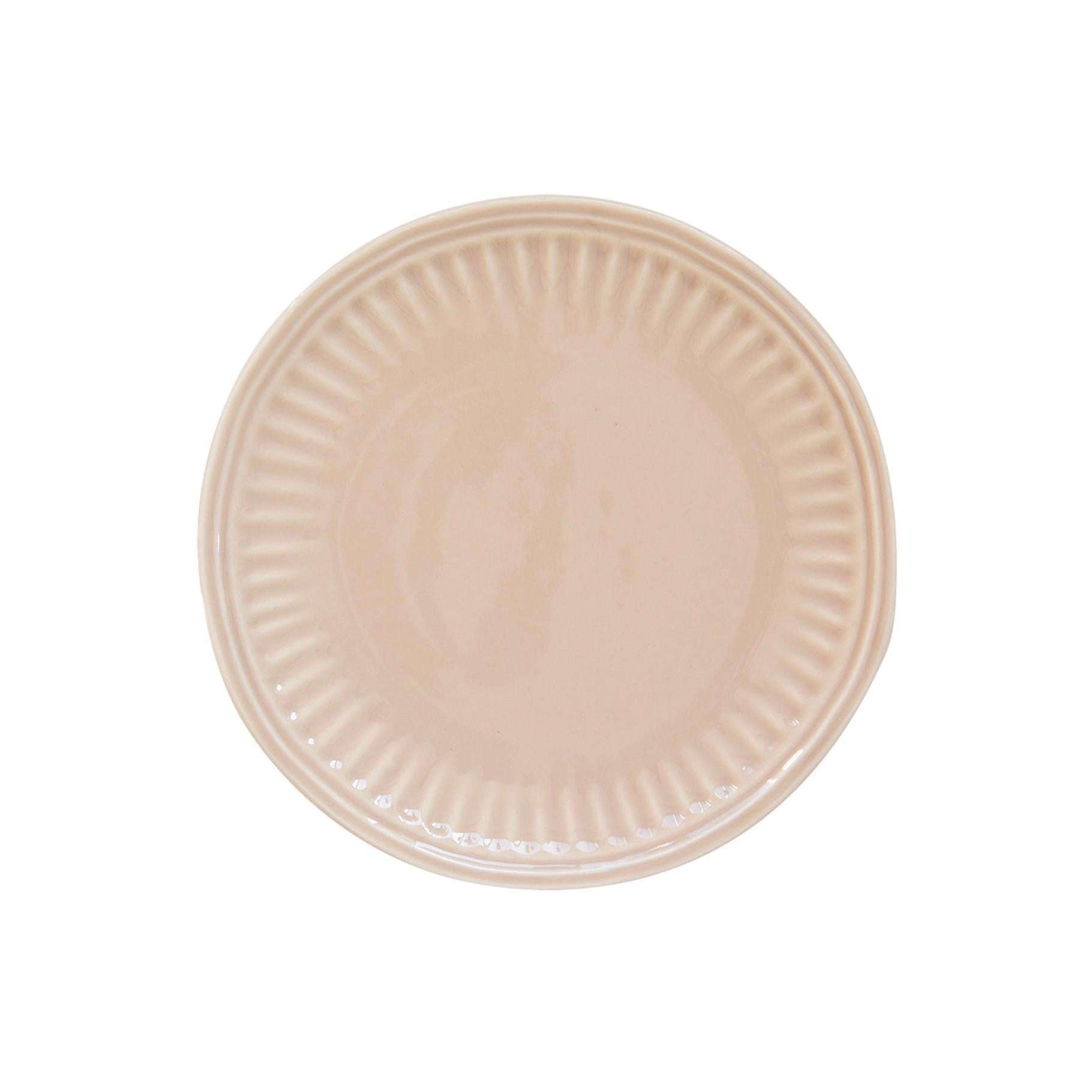 Abitare - Set De 6 Platos De Postre - Porcelana - Beige