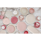 Abitare - Set De 6 Platos De Postre - Porcelana - Beige