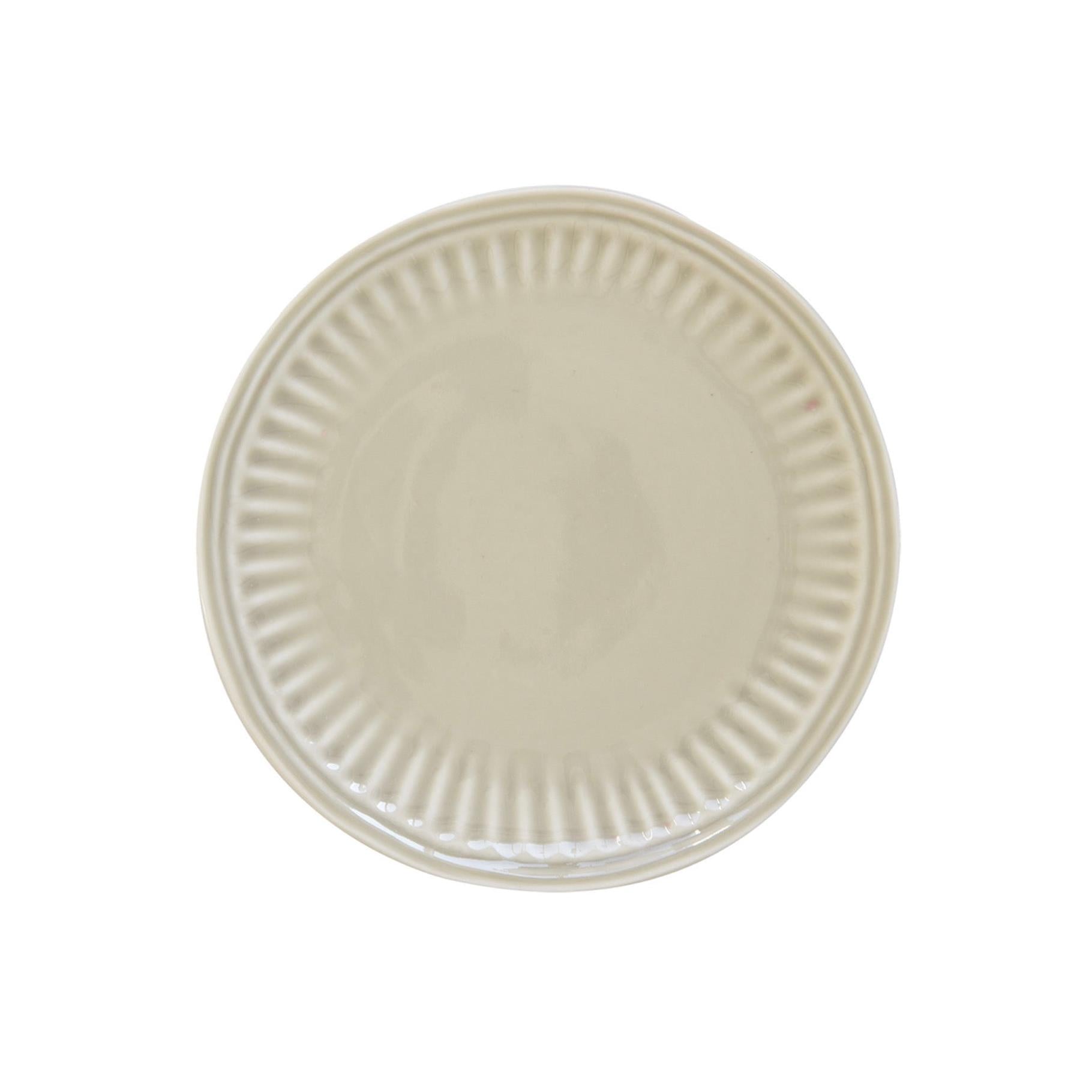 Abitare - Set De 6 Platos De Postre - Porcelana - Gris Claro