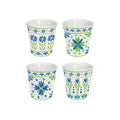Flowers Garden - Set De 4 Verres À Café - Porcelaine - Multicolore