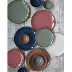 Interiors - Set De 6 Assiettes Creuses - Porcelaine - Bordeaux