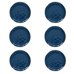 Interiors - Set De 6 Assiettes À Dessert - Porcelaine - Bleu