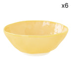 Interiors - Set De 6 Bols - Porcelaine - Jaune