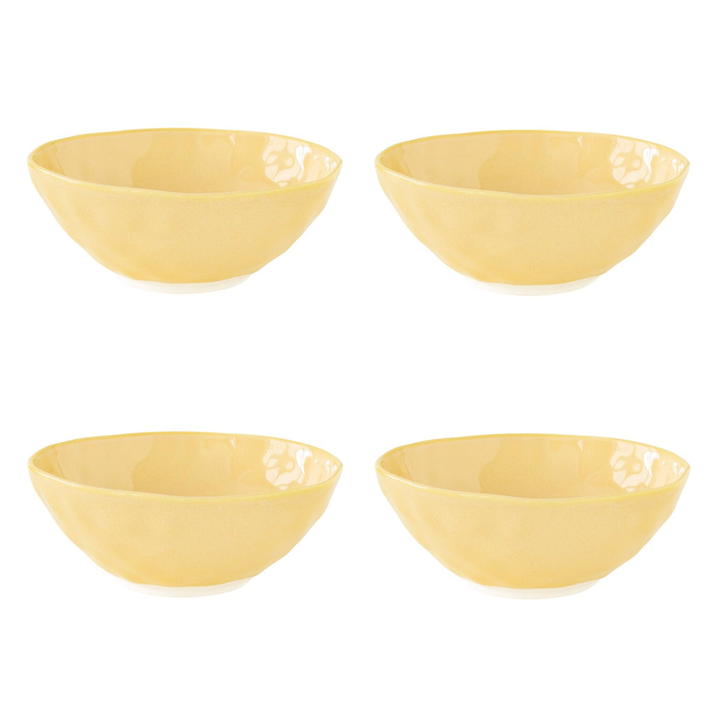 Interiors - Set De 4 Bols - Porcelaine - Jaune