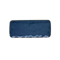 Interiors - Set De 4 Assiettes Rectangulaires - Porcelaine - Bleu