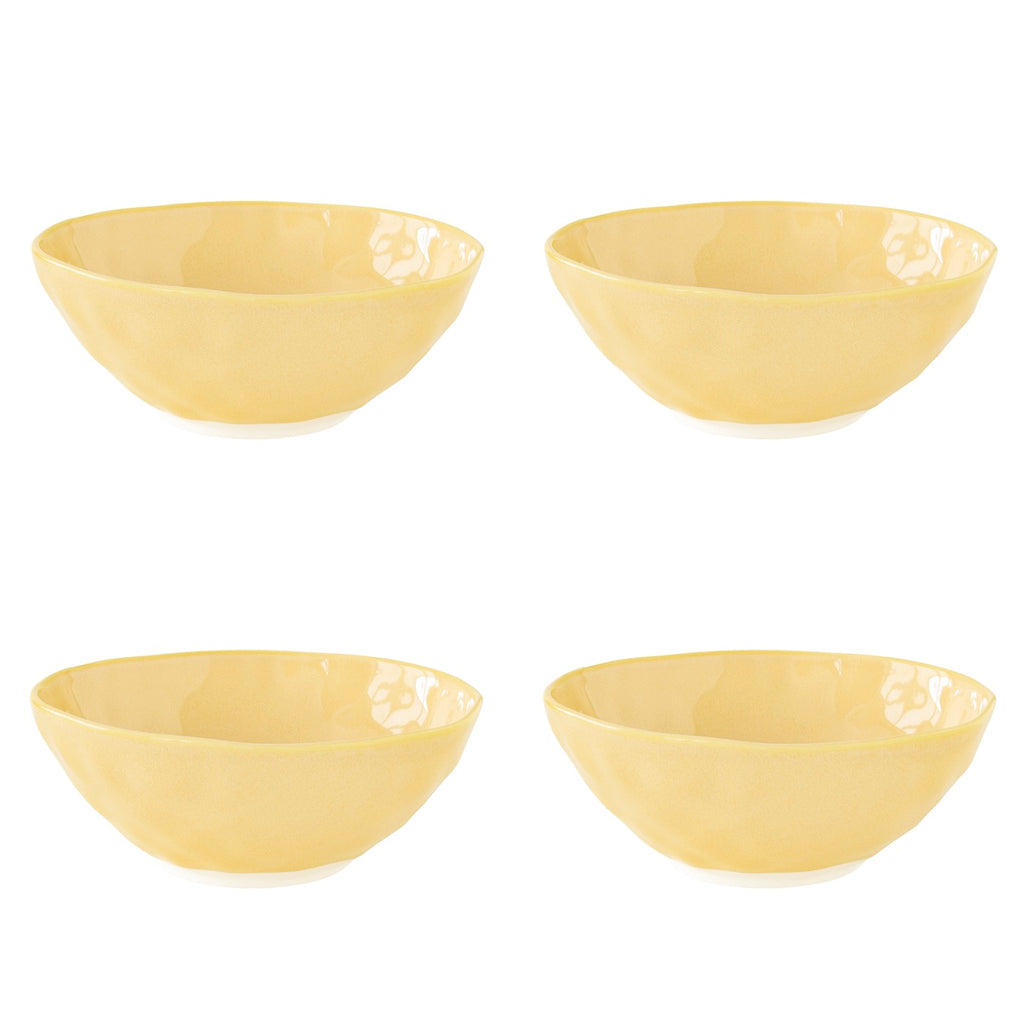 Interiors - Set De 4 Bols - Porcelaine - Jaune