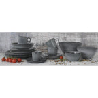Essential - Set De 2 Saladiers - Grès - Gris Foncé