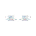 Under The Sea - Set De 2 Tasses À Café Avec Soucoupes - Porcelaine - Multicolore