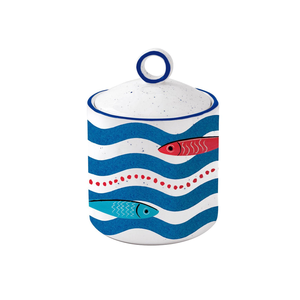 Sardine's Party - Set De 3 Bocaux - Porcelaine - Multicolore