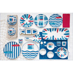 Sardine's Party - Set De 3 Bocaux - Porcelaine - Multicolore