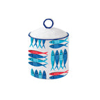Sardine's Party - Set De 2 Bocaux - Porcelaine - Multicolore