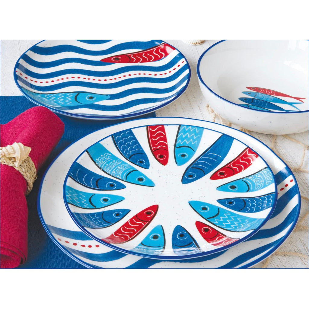 Sardine's Party - Set De 2 Bocaux - Porcelaine - Multicolore