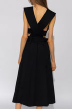 Proenza Schouler - Wool Twill Pinafore Dress - Black - Mujer