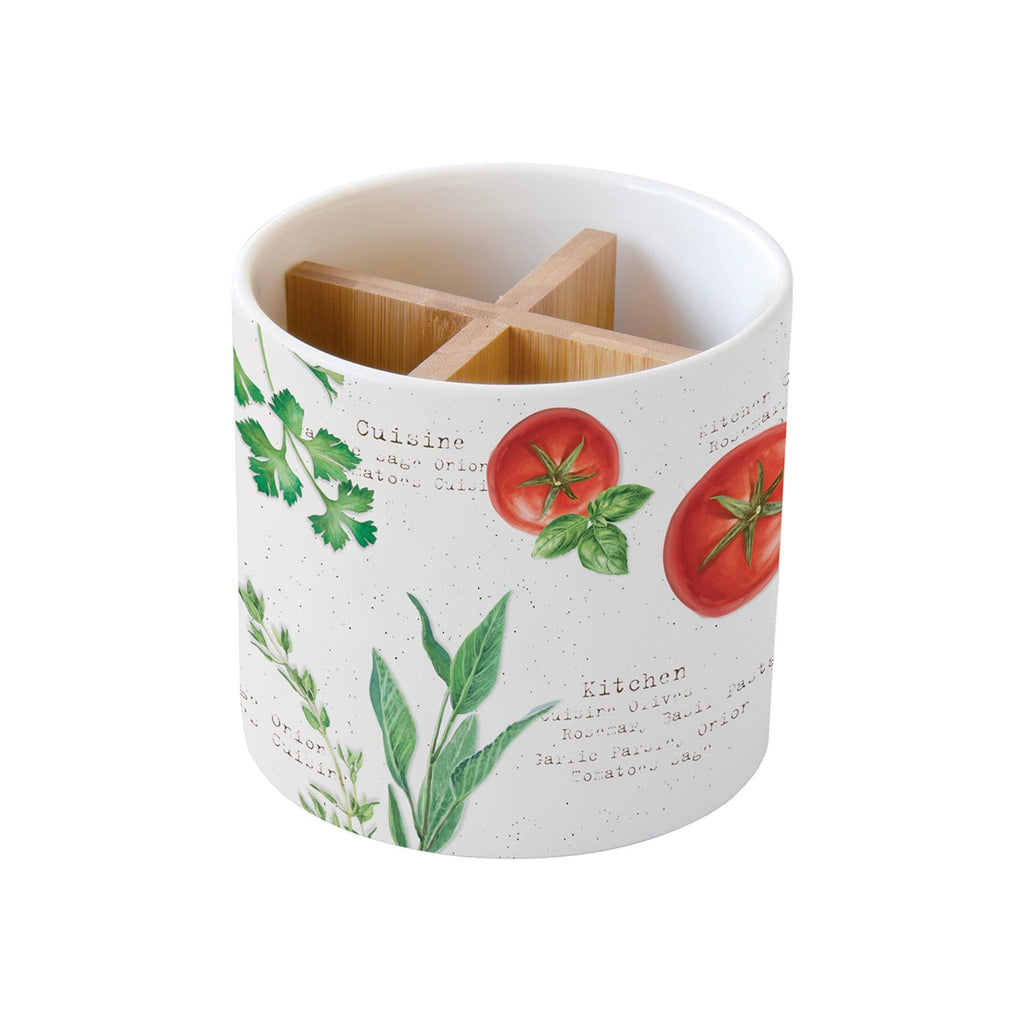 Home & Kitchen - Pot À Couverts - Porcelaine - Multicolore