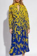 Proenza Schouler - Degrade Floral Long Sleeve Dress - Cobalt Multi - Femme