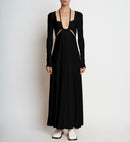 Proenza Schouler - Matte Jersey Long Sleeve Dress - Black - Femme