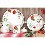 Home & Kitchen - Saladier - Porcelaine - Multicolore