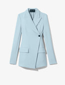 Proenza Schouler - Bi-Stretch Crepe Blazer - Pale Blue - Femme