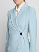 Proenza Schouler - Bi-Stretch Crepe Blazer - Pale Blue - Femme
