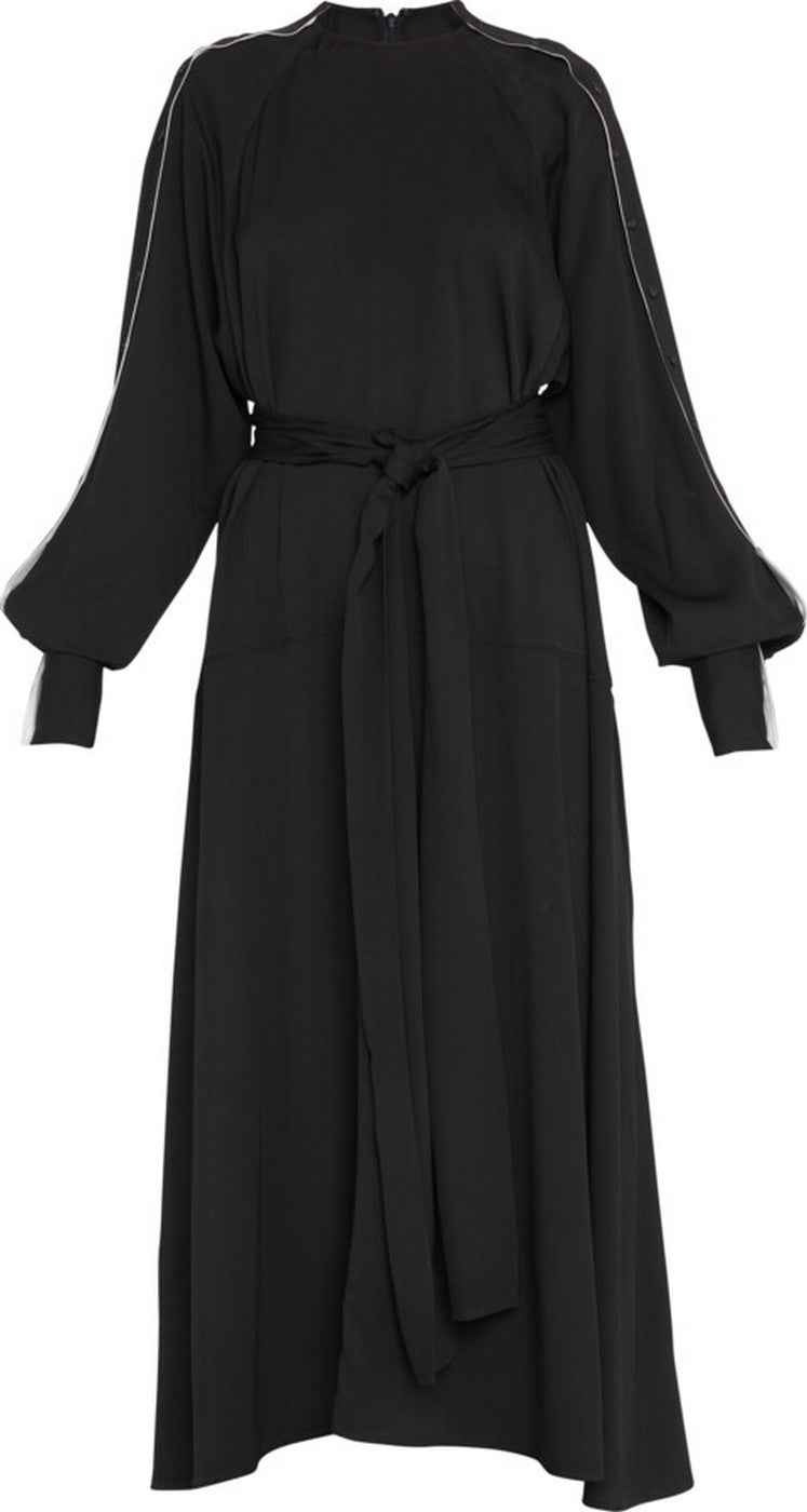 Proenza Schouler - Lightweight Crepe Belted Dress - Black - Femme