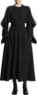 Proenza Schouler - Lightweight Crepe Belted Dress - Black - Femme