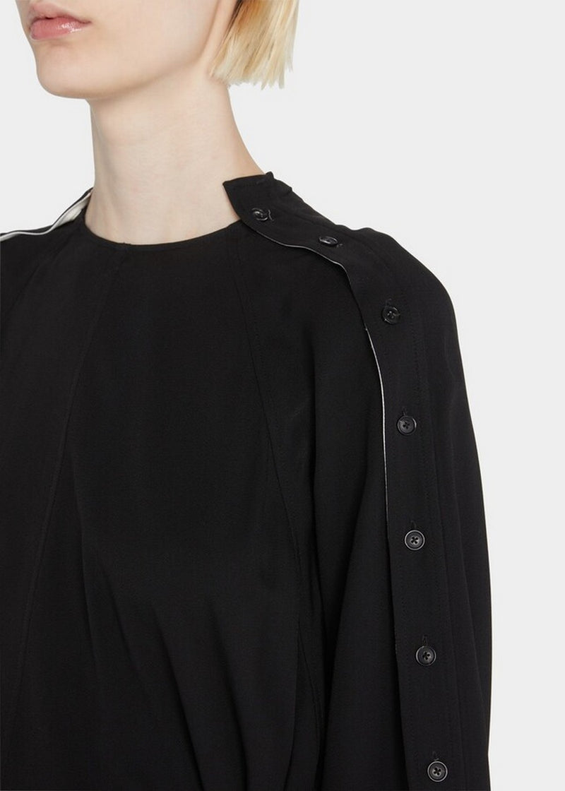 Proenza Schouler - Lightweight Crepe Belted Dress - Black - Femme