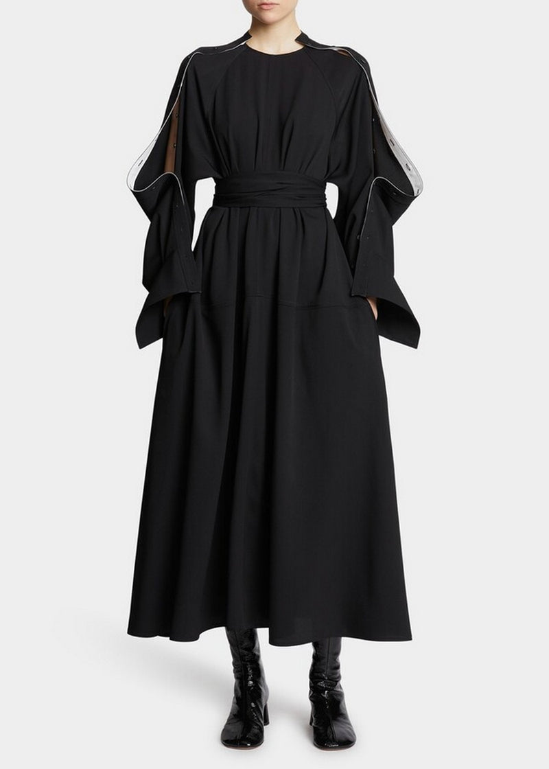 Proenza Schouler - Lightweight Crepe Belted Dress - Black - Femme