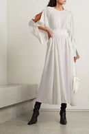 Proenza Schouler - Lightweight Crepe Belted Dress - Off White - Femme